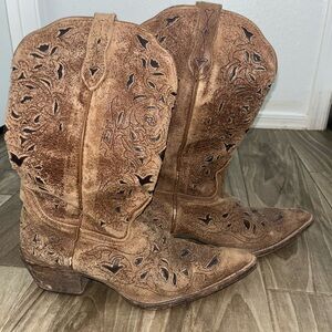 Brown Western Cowboy Boots
